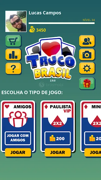 Truco Brasil - Truco online [MOD: онлайн-игра с безлимитными монетами] Screenshot 1