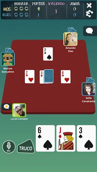 Truco Brasil - Truco online [MOD: онлайн-игра с безлимитными монетами] Screenshot 3
