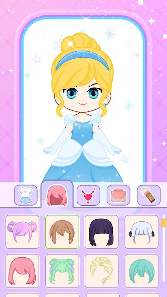 Doll Dress Up: Makeup Games [MOD: все наряды и макияж открыты] Screenshot 4