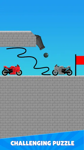 Draw Bridge Puzzle: Brain Game [MOD: без рекламы и все уровни открыты] Screenshot 5