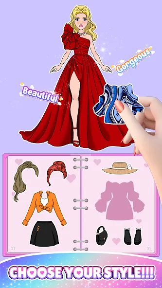 Paper Doll: Fashion Dress Up [MOD: безлимитные монеты и все наряды] Screenshot 5