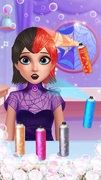 Hair Salon: Beauty Salon Game [MOD: все прически и аксессуары открыты] Screenshot 2