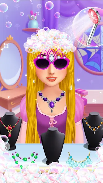 Hair Salon: Beauty Salon Game [MOD: все прически и аксессуары открыты] Screenshot 4