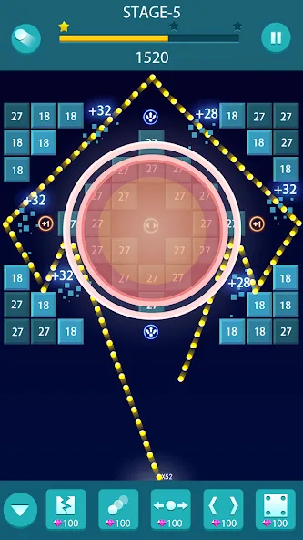 Bricks and Balls - Brick Game [MOD: без рекламы и бесконечные жизни] Screenshot 1