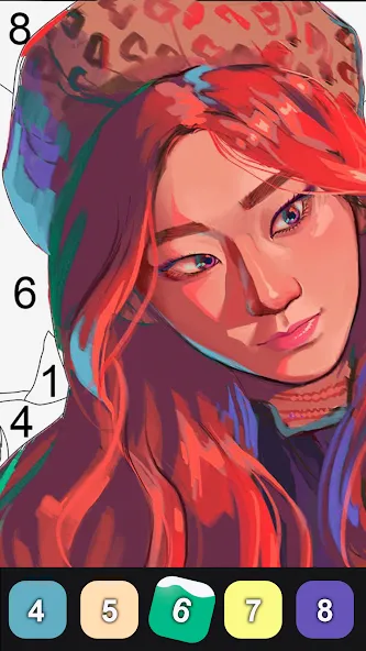 Kpop Paint by Numbers BT21 [MOD: без рекламы и все картинки открыты] Screenshot 5