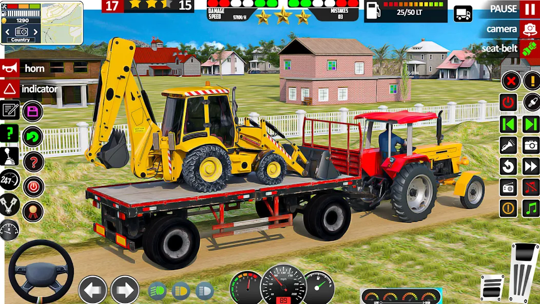 Indian Tractor Game Farming 3D [MOD: безлимитные деньги и топливо] Screenshot 1