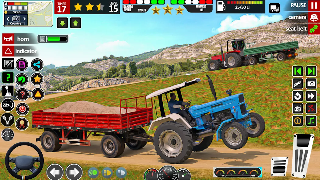 Indian Tractor Game Farming 3D [MOD: безлимитные деньги и топливо] Screenshot 3
