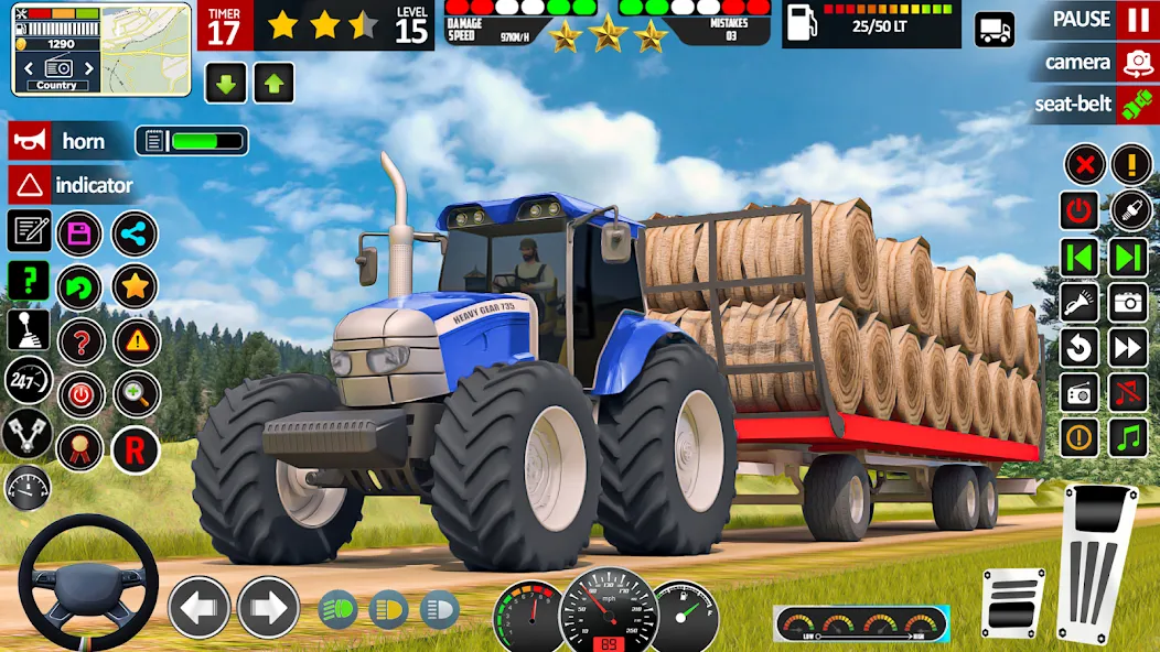 Indian Tractor Game Farming 3D [MOD: безлимитные деньги и топливо] Screenshot 5