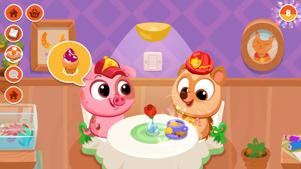 Bubbu Restaurant - My Cat Game [MOD: много монет и все блюда открыты] Screenshot 4