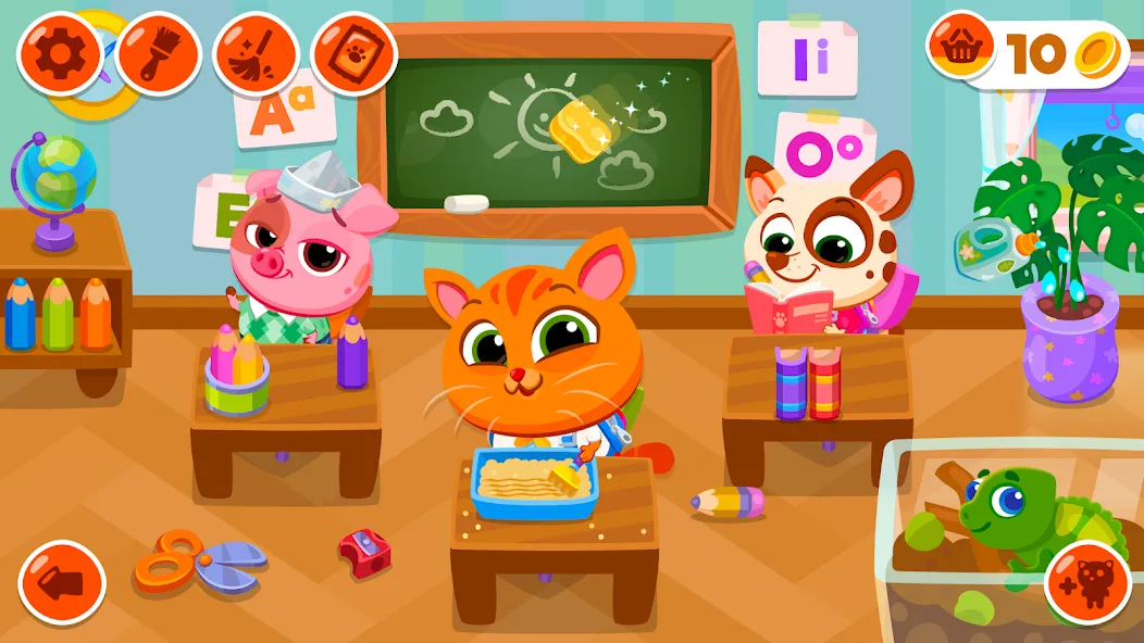 Bubbu School - My Virtual Pets [MOD: безлимитные монеты и все питомцы] Screenshot 1