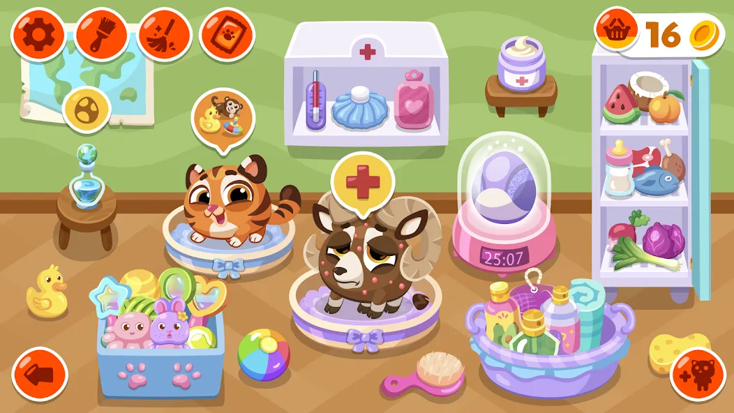 Bubbu School - My Virtual Pets [MOD: безлимитные монеты и все питомцы] Screenshot 5