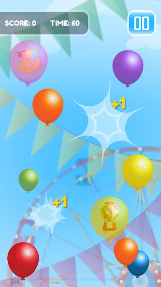 Pop Balloon Kids [MOD: много воздушных шаров и уровней] Screenshot 1
