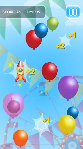 Pop Balloon Kids [MOD: много воздушных шаров и уровней] Screenshot 4