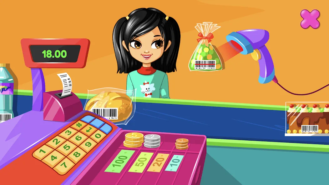 Supermarket Game [MOD: безлимитные деньги и товары открыты] Screenshot 1
