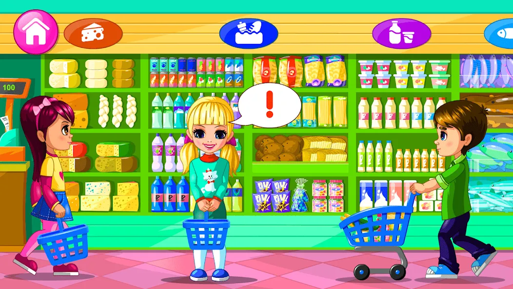 Supermarket Game 2 [MOD: безлимитные деньги и всё открыто] Screenshot 1