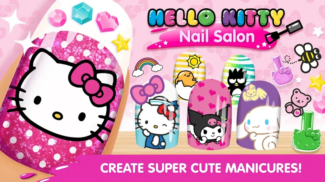 Hello Kitty Nail Salon [MOD: безлимитные монеты и все инструменты] Screenshot 1