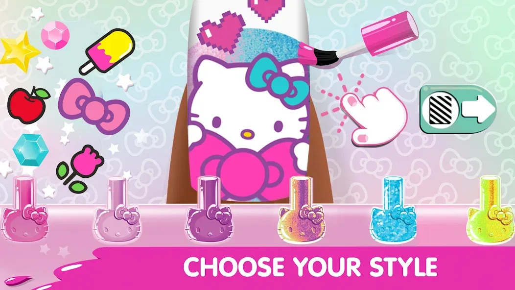 Hello Kitty Nail Salon [MOD: безлимитные монеты и все инструменты] Screenshot 2