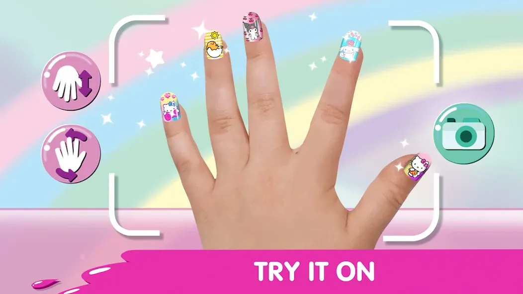 Hello Kitty Nail Salon [MOD: безлимитные монеты и все инструменты] Screenshot 4