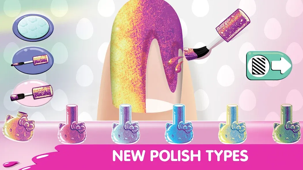 Hello Kitty Nail Salon [MOD: безлимитные монеты и все инструменты] Screenshot 5