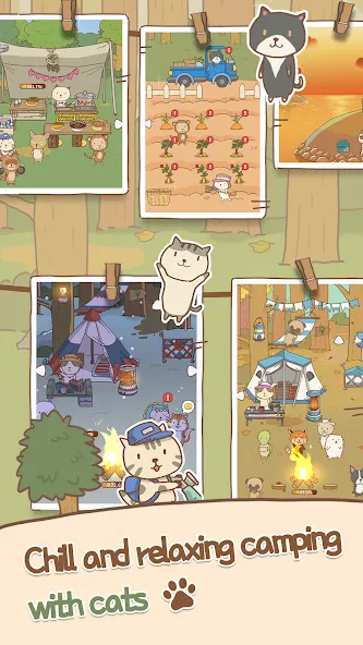Animal Camping: Idle Camp [MOD: много денег и все открыто] Screenshot 1