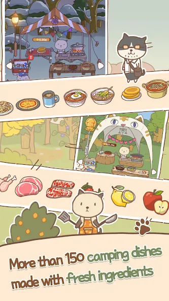 Animal Camping: Idle Camp [MOD: много денег и все открыто] Screenshot 3