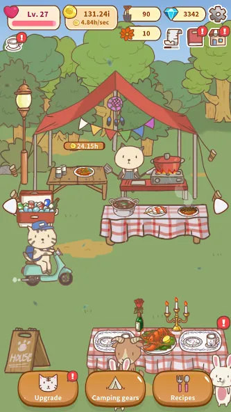 Animal Camping: Idle Camp [MOD: много денег и все открыто] Screenshot 5