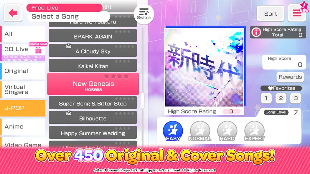 BanG Dream! Girls Band Party! [MOD: безлимитные ресурсы и все персонажи] Screenshot 2