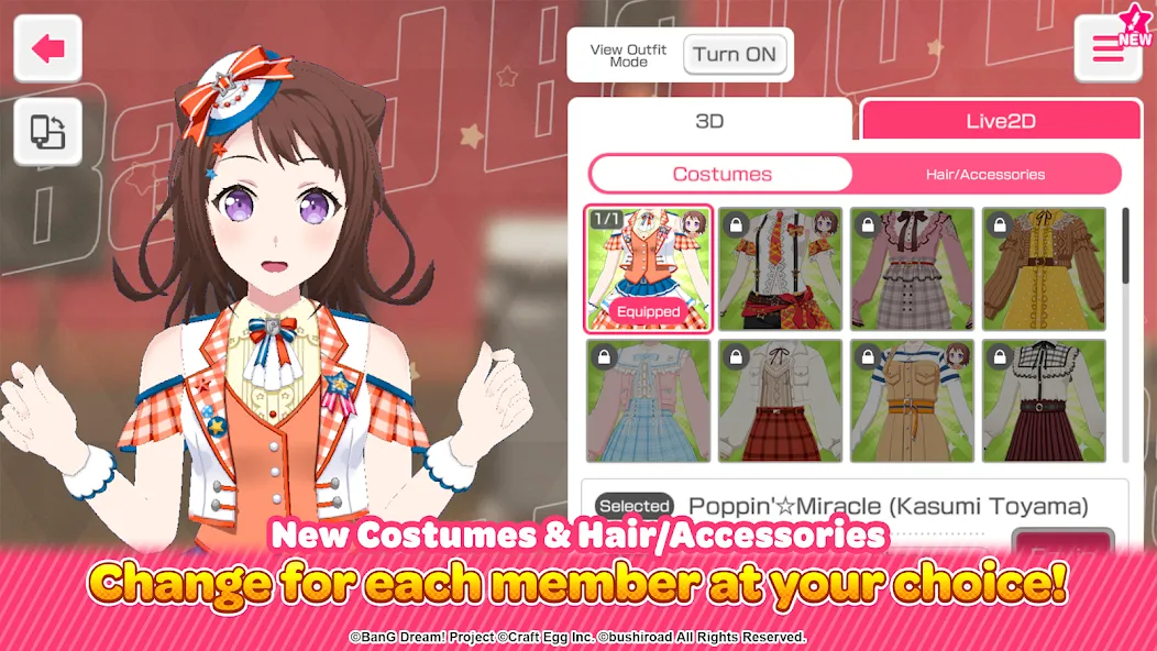 BanG Dream! Girls Band Party! [MOD: безлимитные ресурсы и все персонажи] Screenshot 3