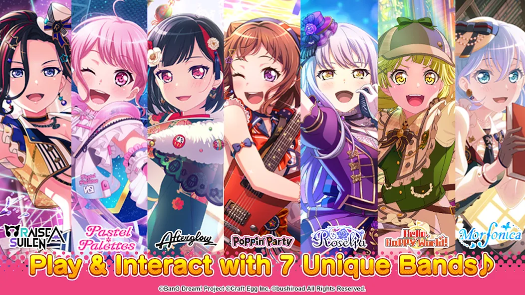 BanG Dream! Girls Band Party! [MOD: безлимитные ресурсы и все персонажи] Screenshot 4
