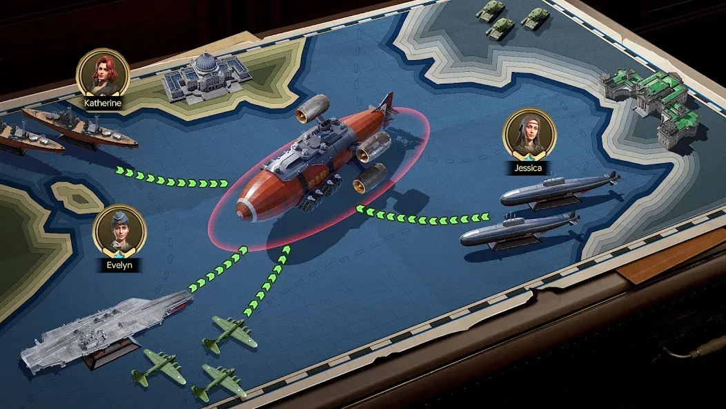 Sea War: Raid [MOD: безлимитные ресурсы и усиленный флот] Screenshot 5