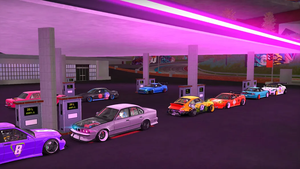 Project Drift 2.0 : Online [MOD: безлимитные деньги и машины открыты] Screenshot 1