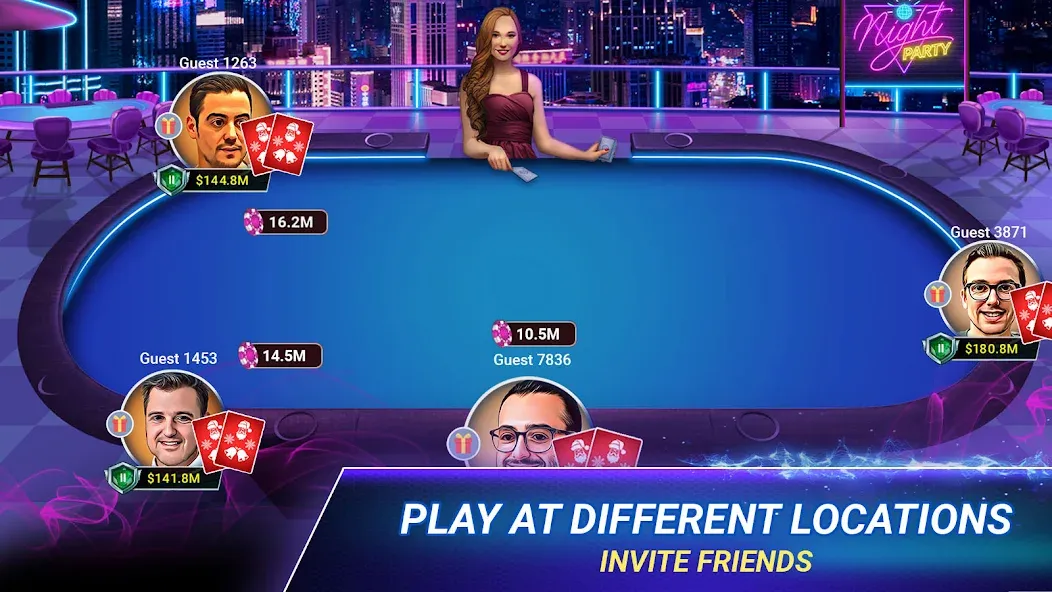 Poker Zmist - Offline &amp; Online [MOD: безлимитные фишки и открытые столы] Screenshot 1