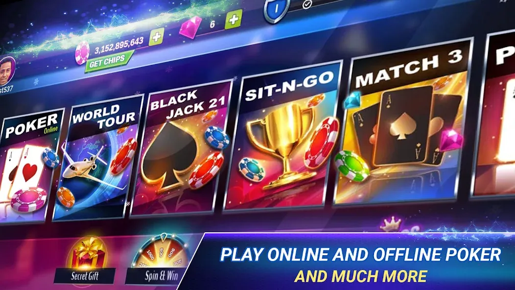 Poker Zmist - Offline &amp; Online [MOD: безлимитные фишки и открытые столы] Screenshot 2