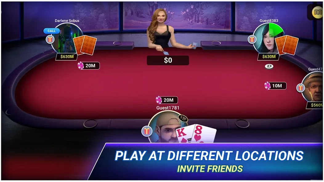 Poker Texas Holdem [MOD: безлимитные фишки и бонусы] Screenshot 3