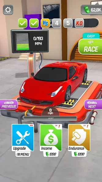 Dyno Racing [MOD: безлимитные деньги и ускорение машин] Screenshot 1