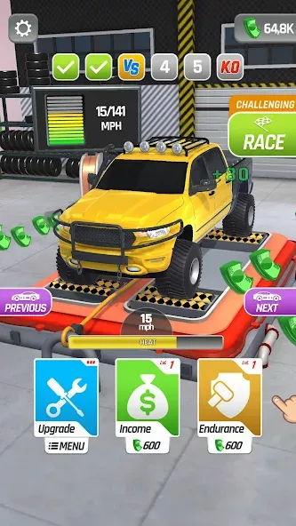 Dyno Racing [MOD: безлимитные деньги и ускорение машин] Screenshot 4