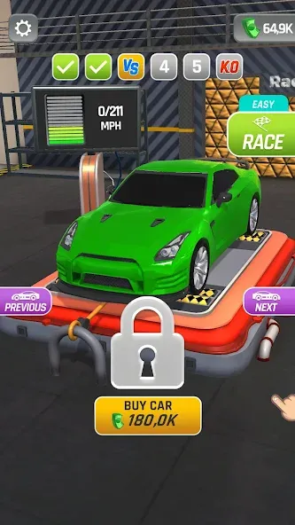 Dyno Racing [MOD: безлимитные деньги и ускорение машин] Screenshot 5