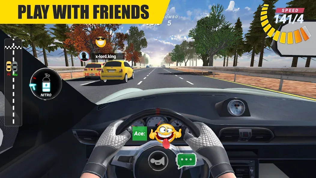 Racing Online:Car Driving Game [MOD: без рекламы и много денег] Screenshot 2