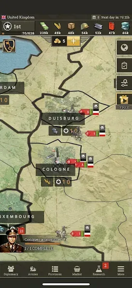 Call of War: Frontlines [MOD: безлимитные ресурсы и мощное оружие] Screenshot 2