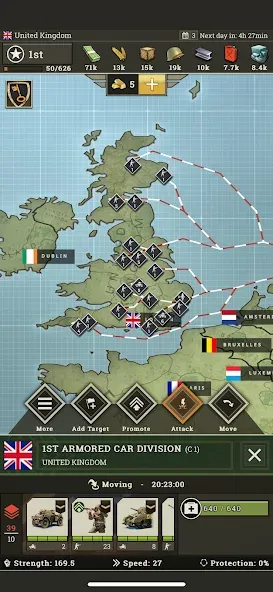 Call of War: Frontlines [MOD: безлимитные ресурсы и мощное оружие] Screenshot 3