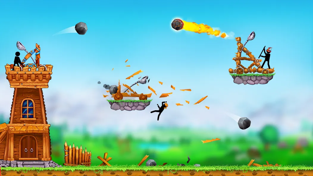 The Catapult 2 : bone masters [MOD: безлимитные монеты и усиленная катапульта] Screenshot 1