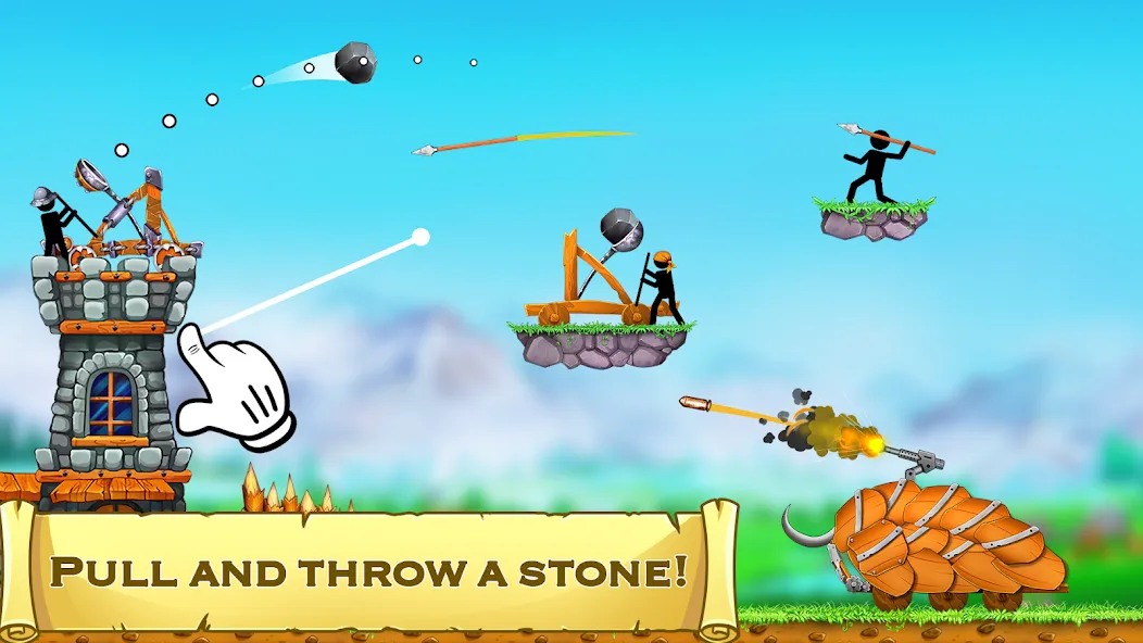 The Catapult 2 : bone masters [MOD: безлимитные монеты и усиленная катапульта] Screenshot 2