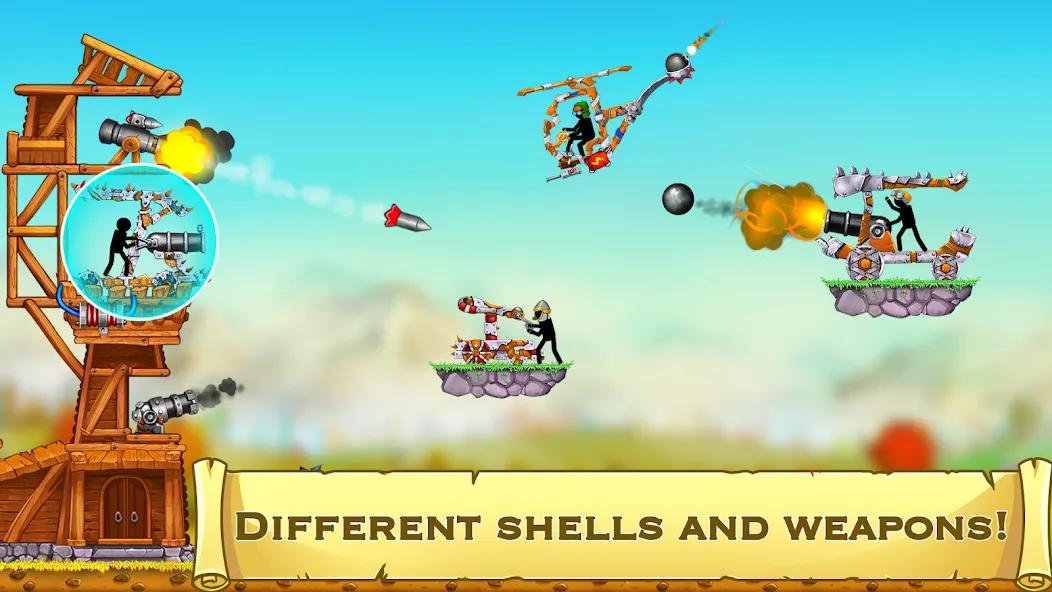 The Catapult 2 : bone masters [MOD: безлимитные монеты и усиленная катапульта] Screenshot 4