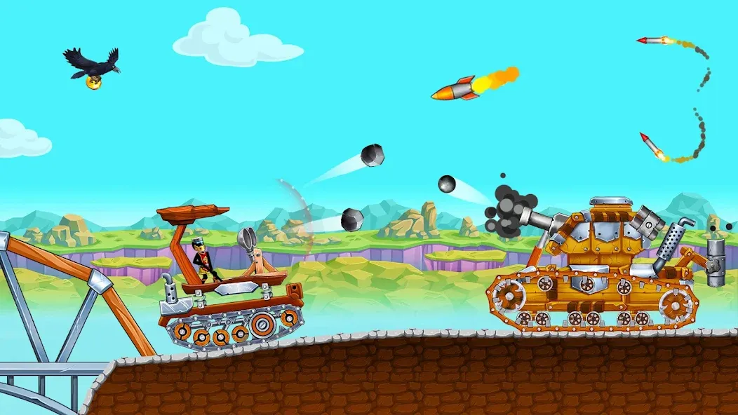 The Tank: Stick pocket hill [MOD: безлимитные деньги и оружие] Screenshot 4
