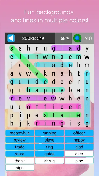 busca palabras: sopa de letras [MOD: безлимитные подсказки и монеты] Screenshot 3