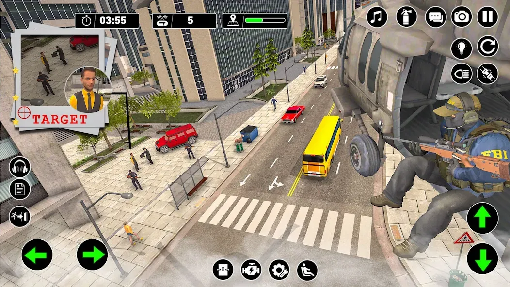 Police Helicopter Chase Game [MOD: безлимитные деньги и всё открыто] Screenshot 2