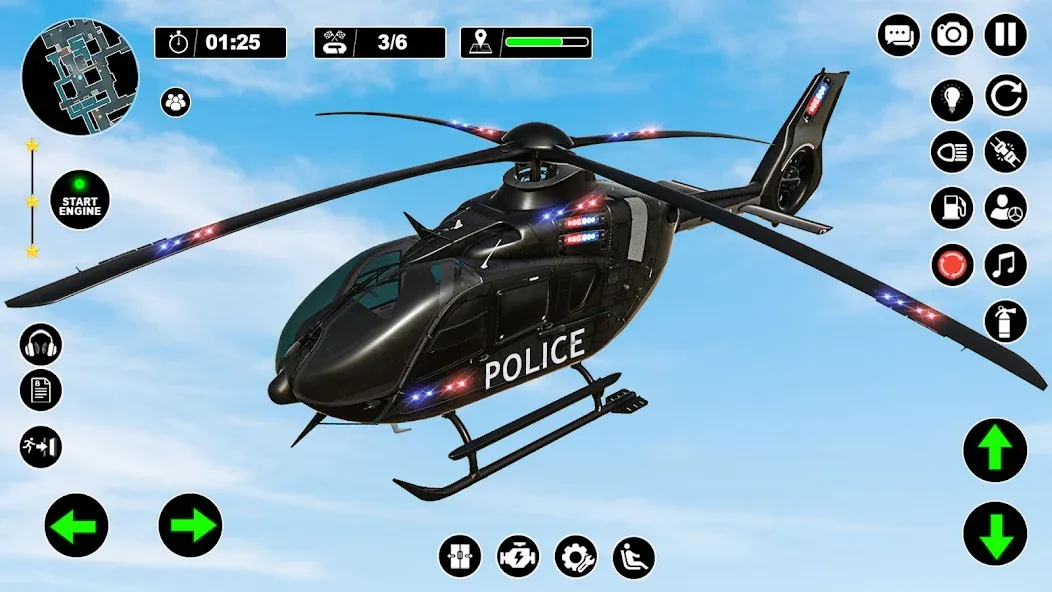 Police Helicopter Chase Game [MOD: безлимитные деньги и всё открыто] Screenshot 5