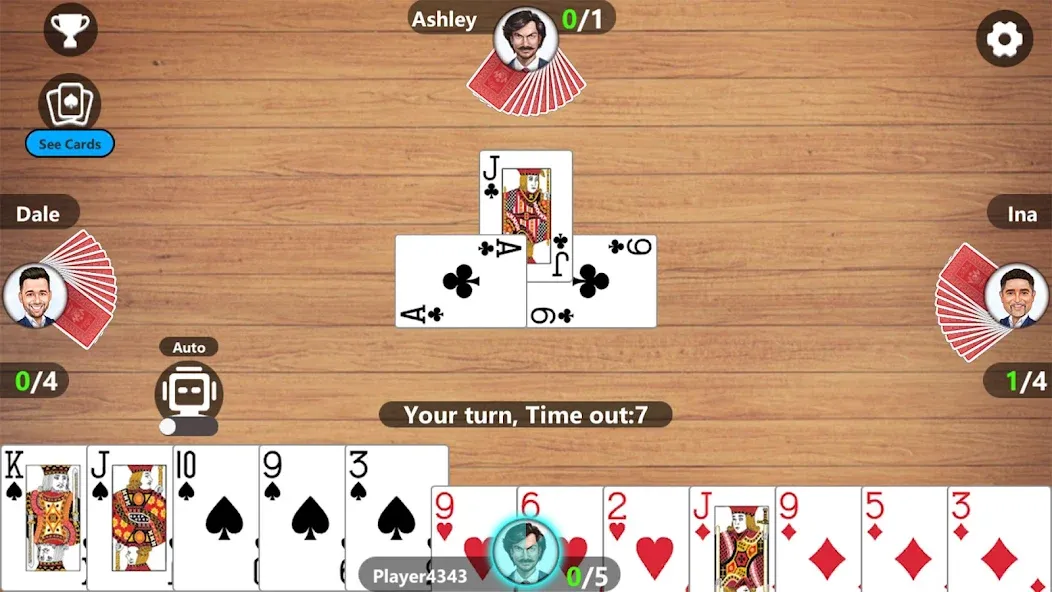 Callbreak Master 3 - Card Game [MOD: без рекламы и подсказки] Screenshot 3