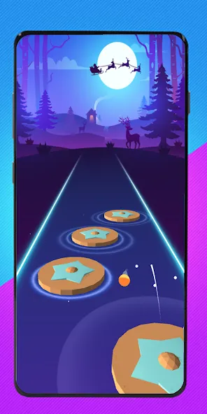 Cartoon cat - Hop tiles rush [MOD: без рекламы и все уровни] Screenshot 2