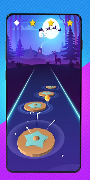 Cartoon cat - Hop tiles rush [MOD: без рекламы и все уровни] Screenshot 3